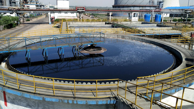 How much cost to treat a ton of industrial wastewater